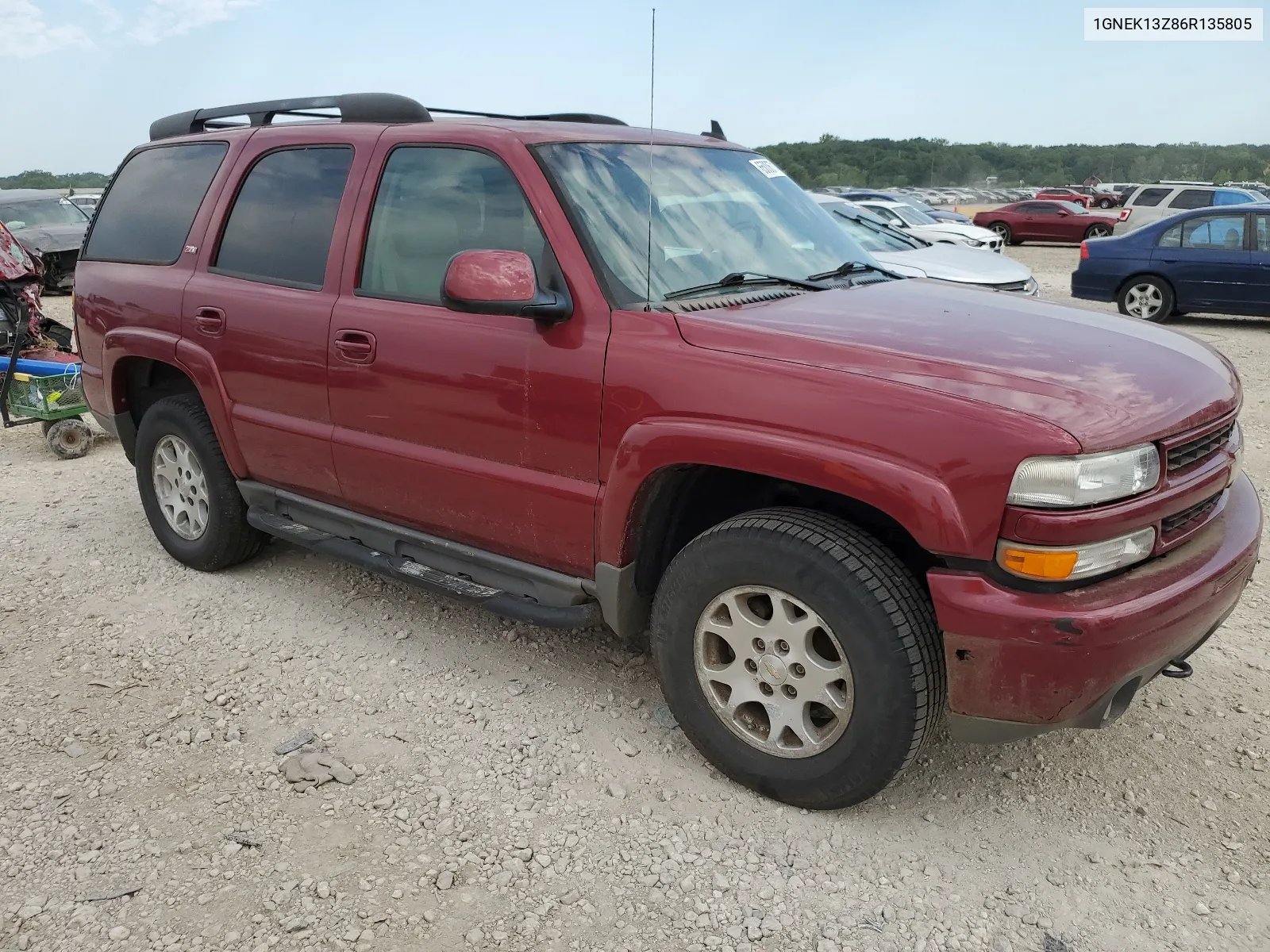 2006 Chevrolet Tahoe K1500 VIN: 1GNEK13Z86R135805 Lot: 65006714