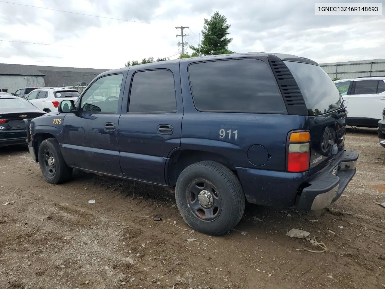 2006 Chevrolet Tahoe C1500 VIN: 1GNEC13Z46R148693 Lot: 69387544