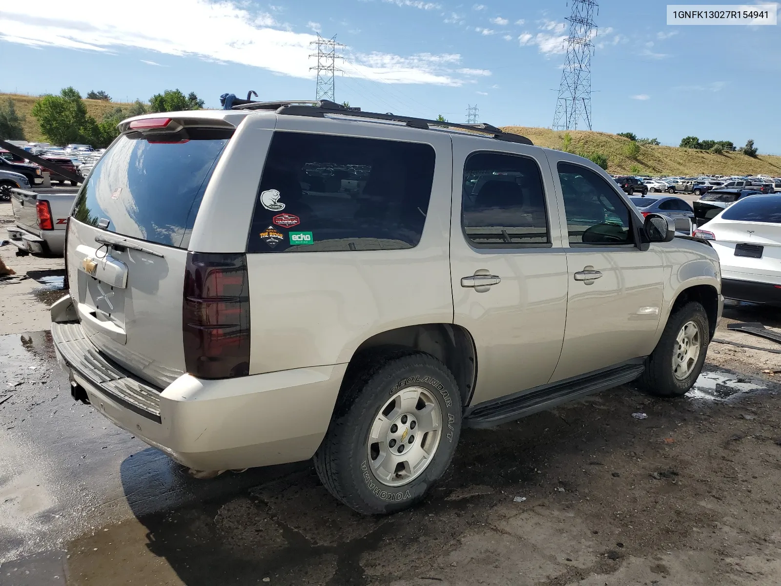 2007 Chevrolet Tahoe K1500 VIN: 1GNFK13027R154941 Lot: 65596584