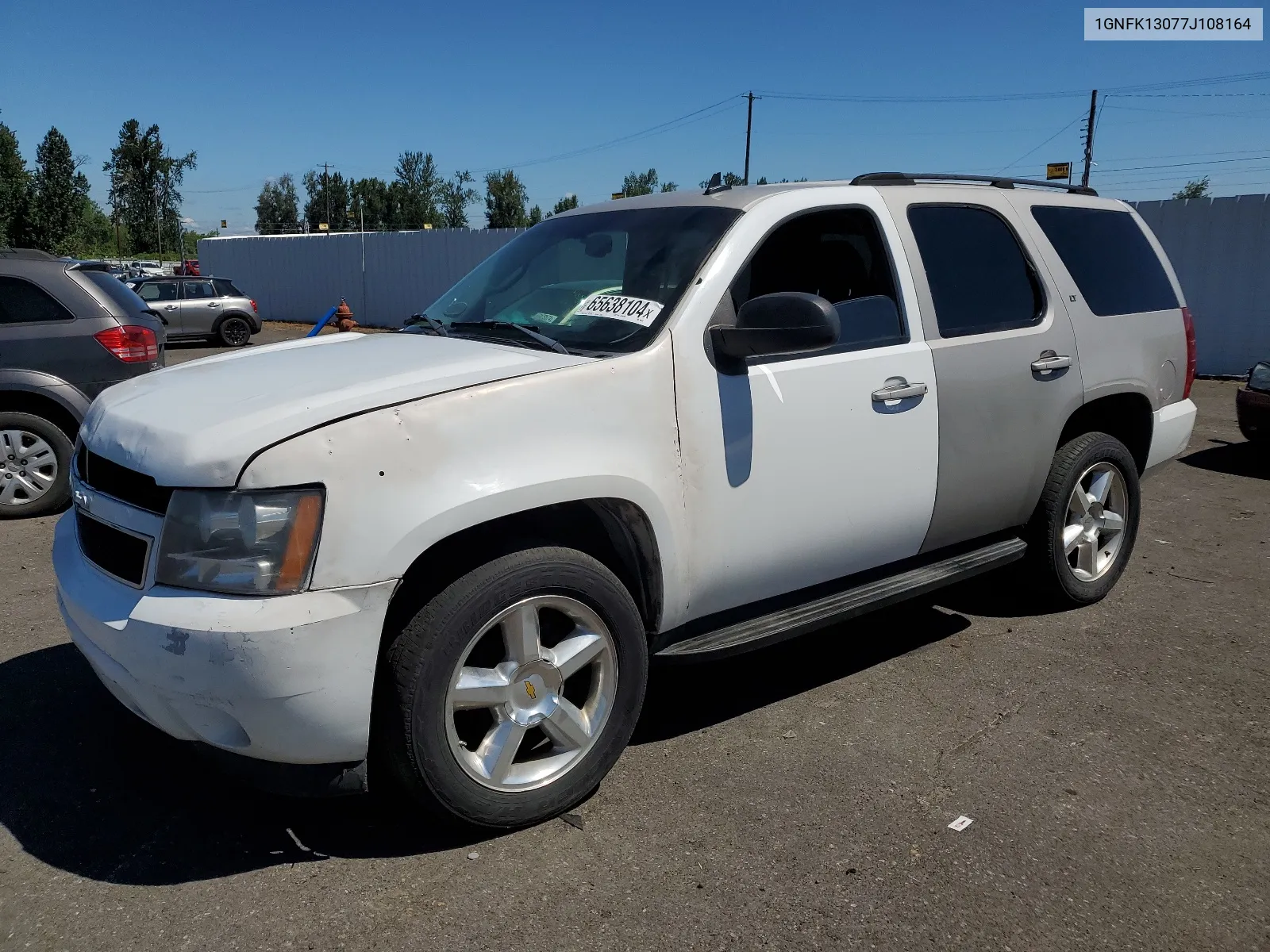 2007 Chevrolet Tahoe K1500 VIN: 1GNFK13077J108164 Lot: 65638104