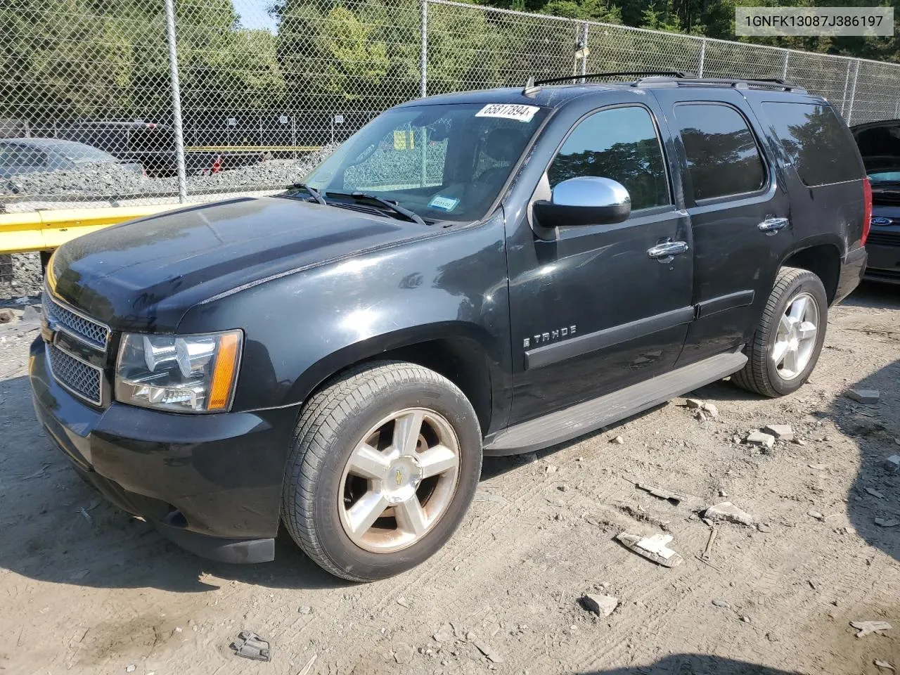 1GNFK13087J386197 2007 Chevrolet Tahoe K1500