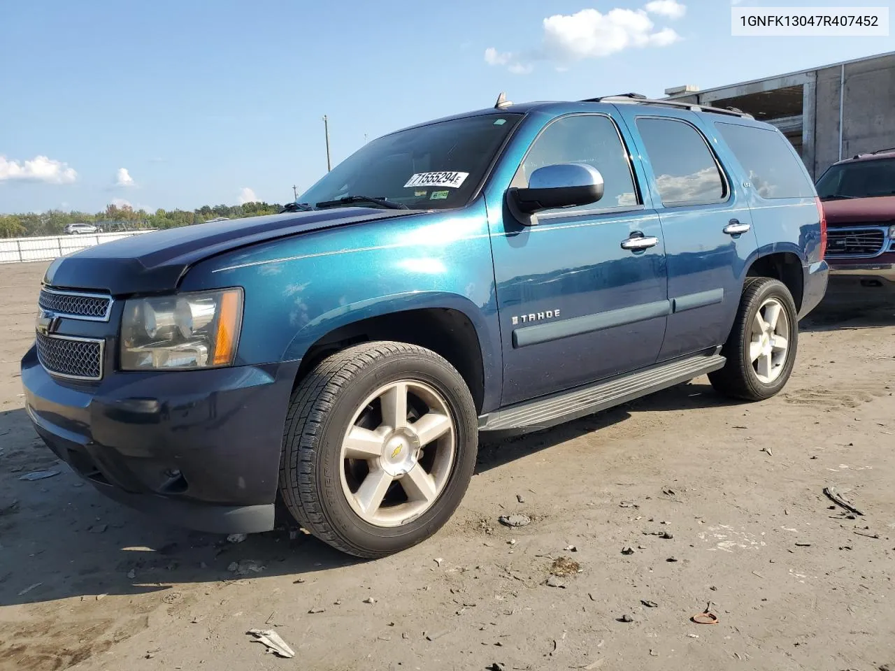 1GNFK13047R407452 2007 Chevrolet Tahoe K1500