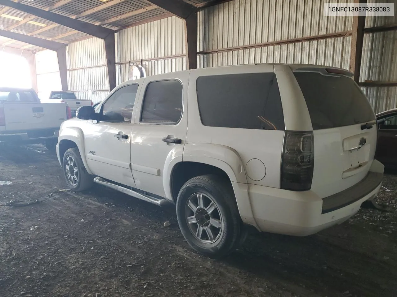 2007 Chevrolet Tahoe C1500 VIN: 1GNFC13087R338083 Lot: 71618244