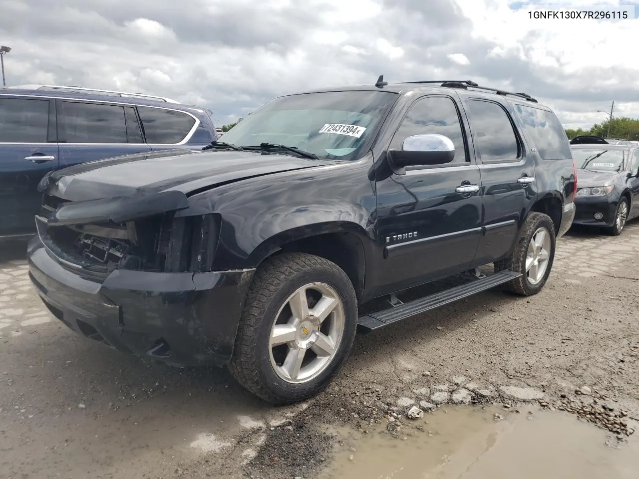 2007 Chevrolet Tahoe K1500 VIN: 1GNFK130X7R296115 Lot: 72431394