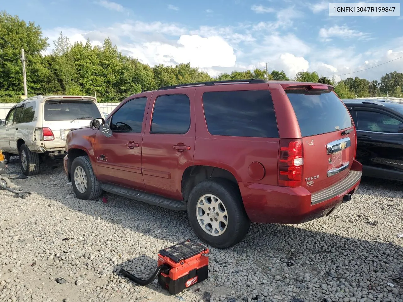 2007 Chevrolet Tahoe K1500 VIN: 1GNFK13047R199847 Lot: 73126914