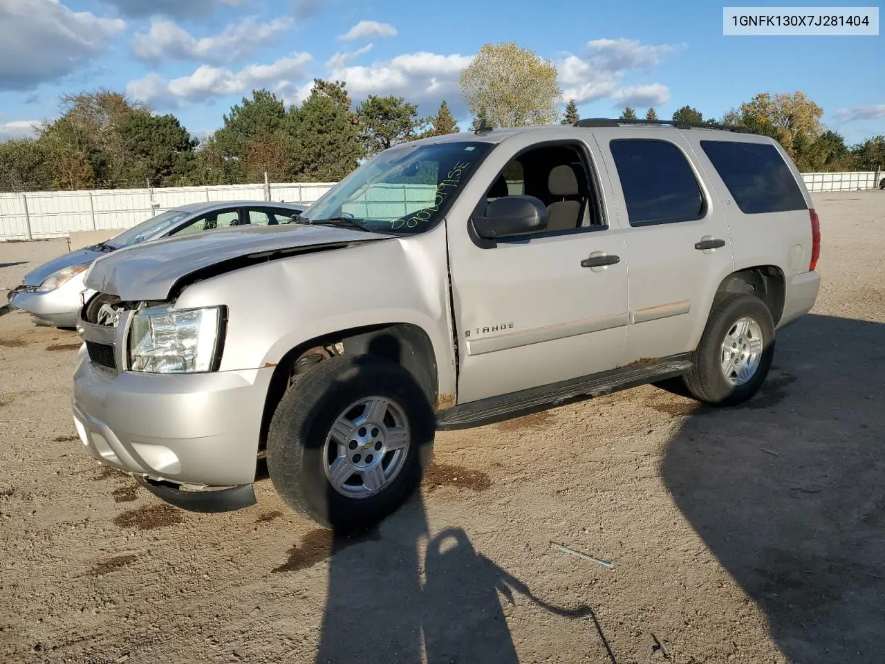 1GNFK130X7J281404 2007 Chevrolet Tahoe K1500