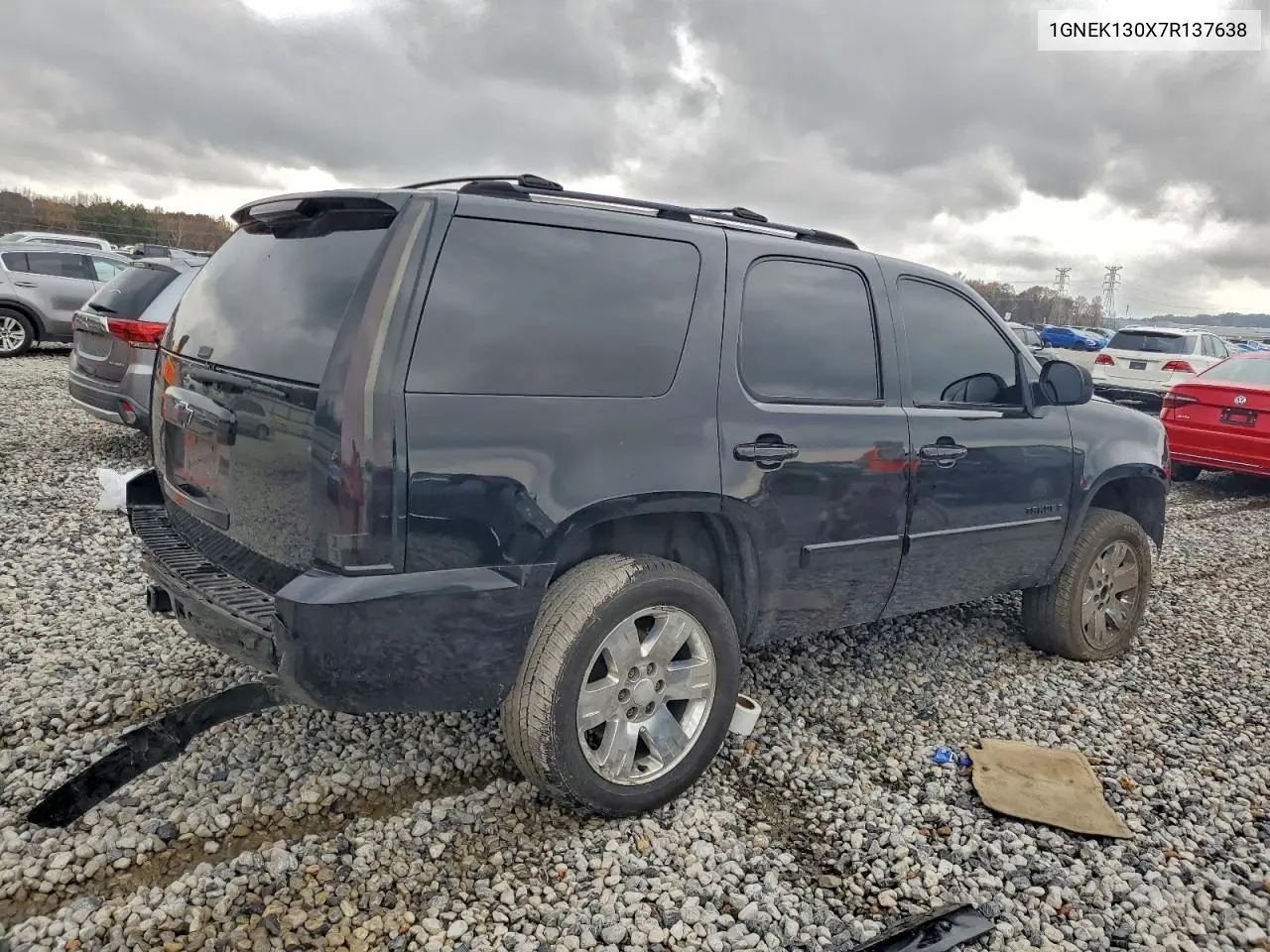 1GNEK130X7R137638 2007 Chevrolet Tahoe K1500