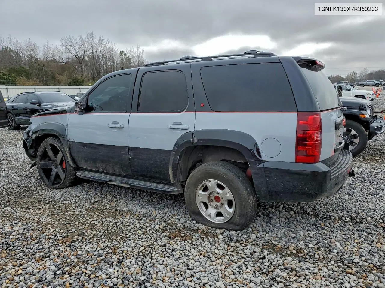 1GNFK130X7R360203 2007 Chevrolet Tahoe K1500