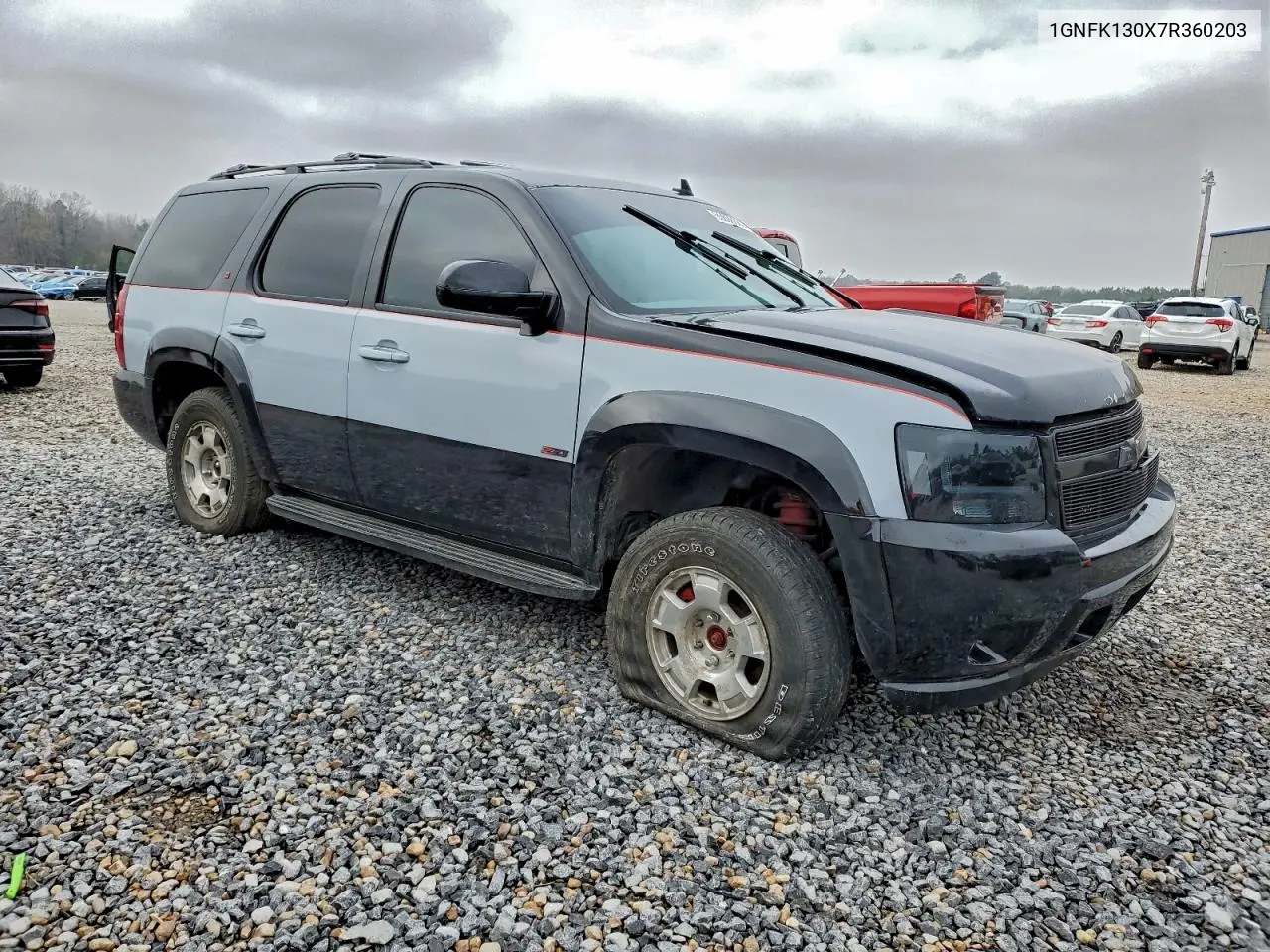 1GNFK130X7R360203 2007 Chevrolet Tahoe K1500