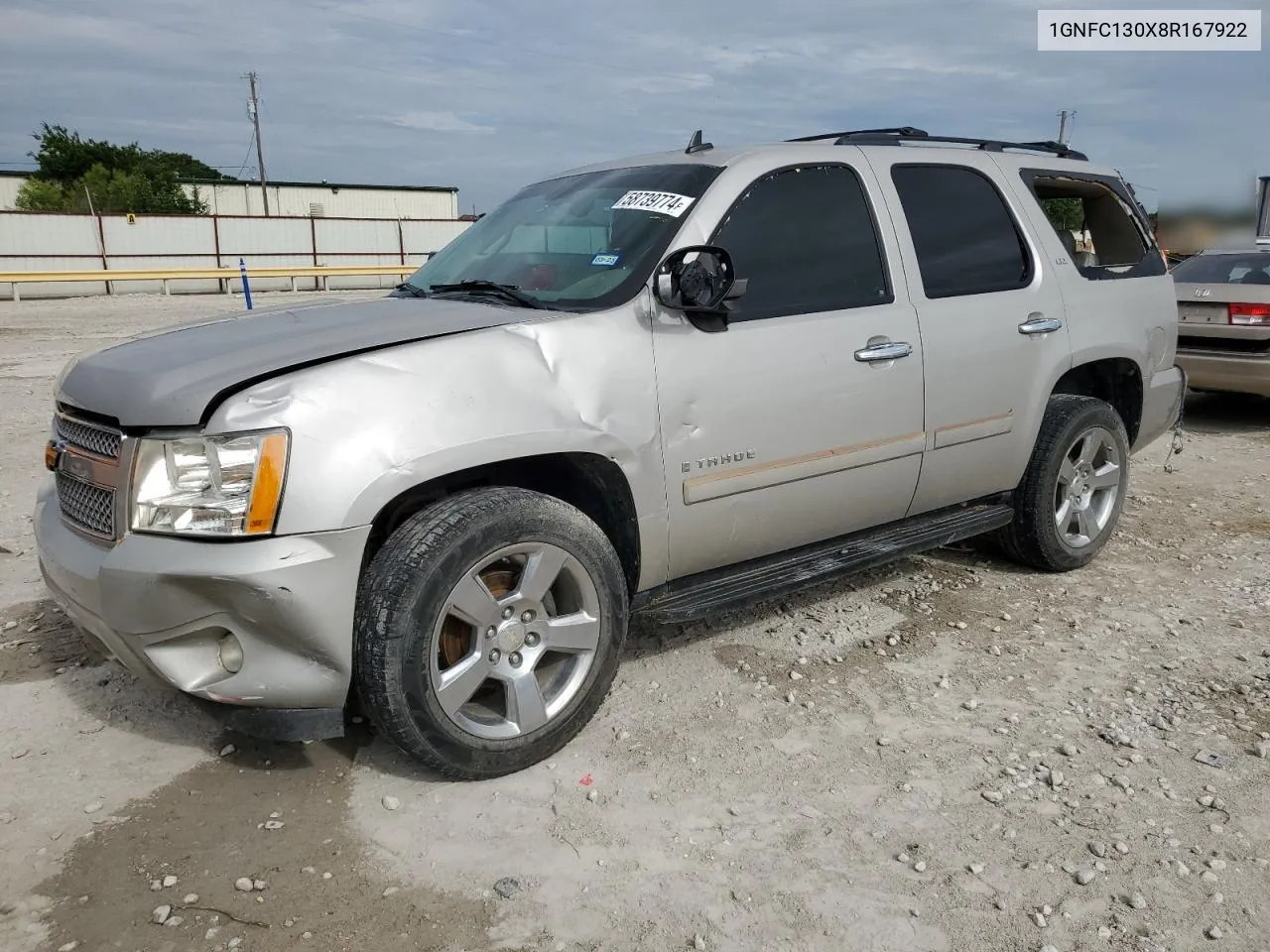 2008 Chevrolet Tahoe C1500 VIN: 1GNFC130X8R167922 Lot: 58739774