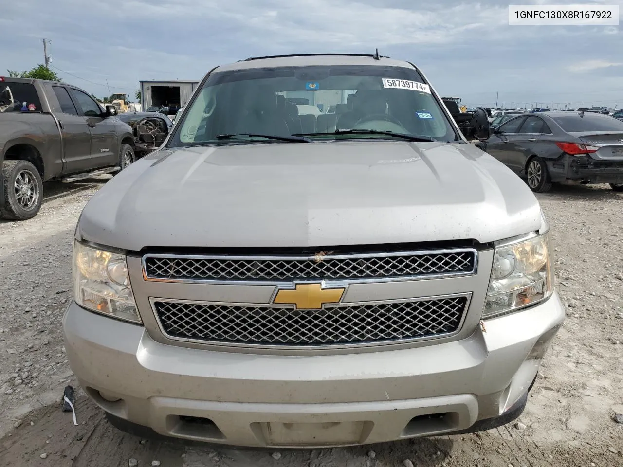 2008 Chevrolet Tahoe C1500 VIN: 1GNFC130X8R167922 Lot: 58739774