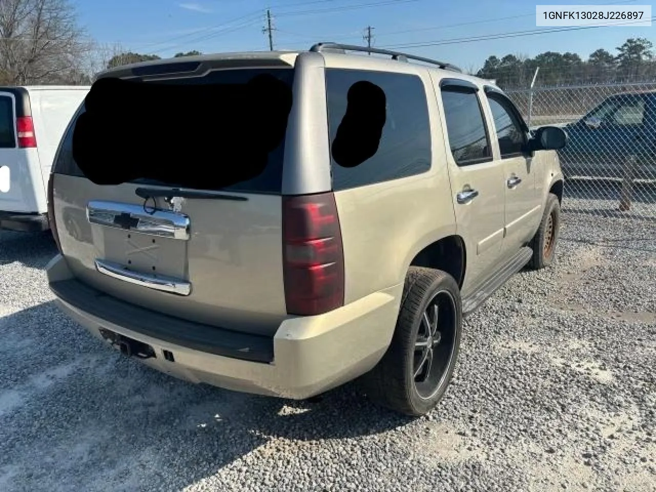 2008 Chevrolet Tahoe K1500 VIN: 1GNFK13028J226897 Lot: 59389524