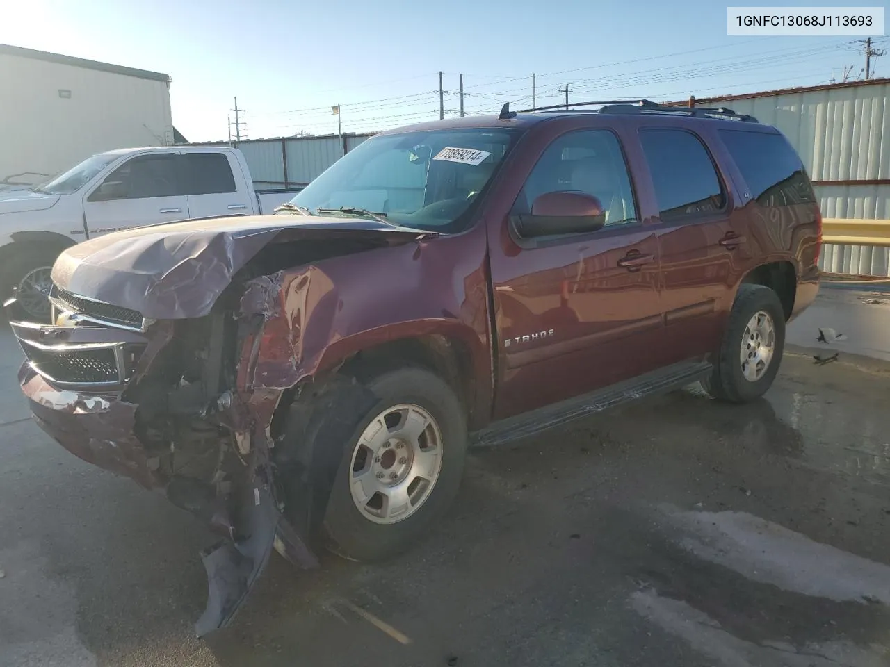 2008 Chevrolet Tahoe C1500 VIN: 1GNFC13068J113693 Lot: 70869214