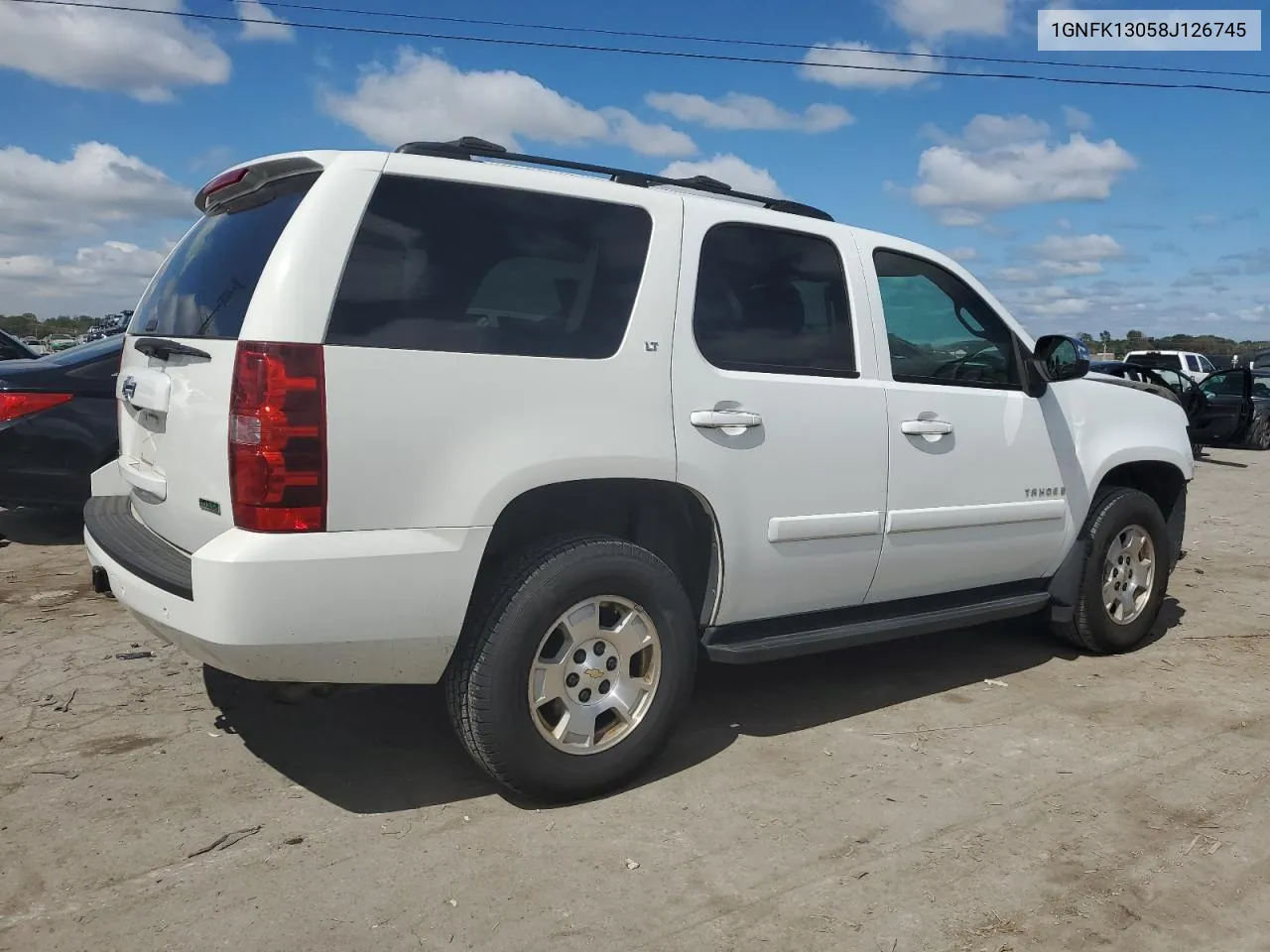 2008 Chevrolet Tahoe K1500 VIN: 1GNFK13058J126745 Lot: 71835834