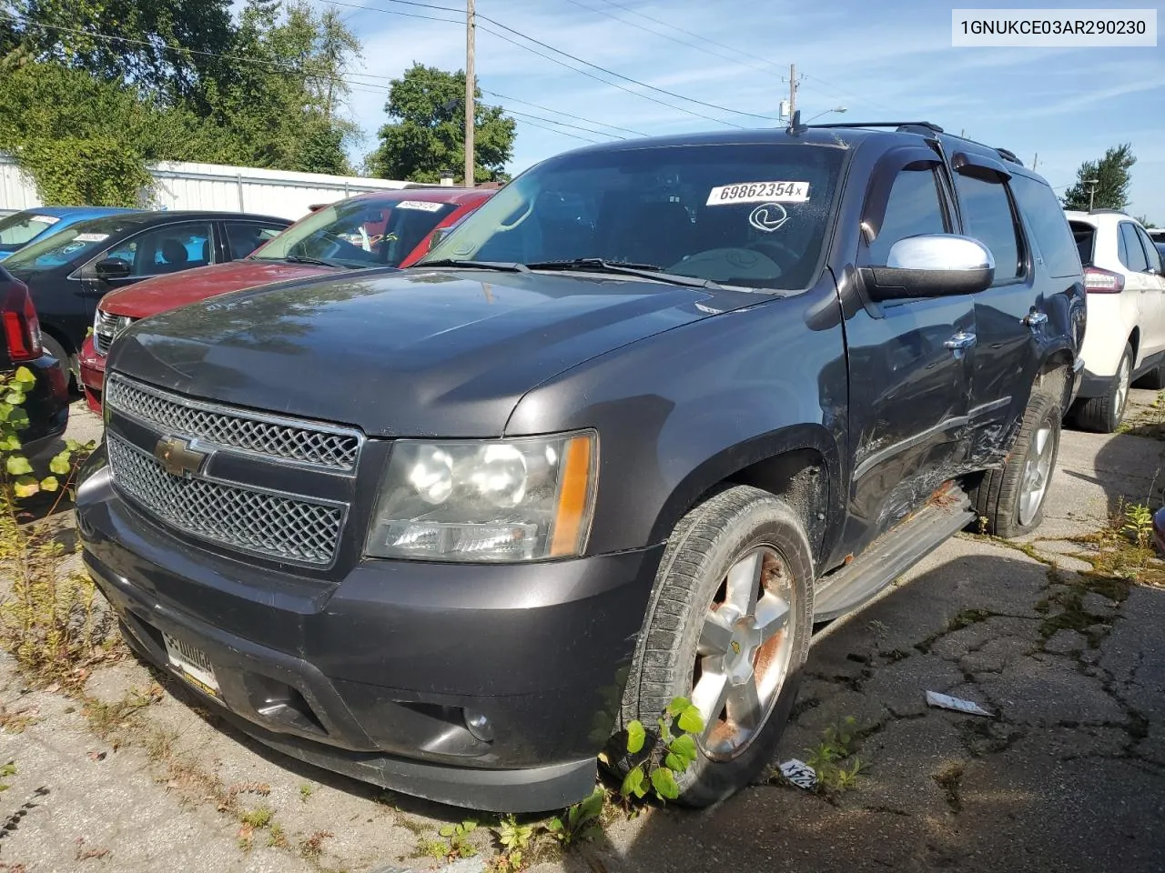 2010 Chevrolet Tahoe K1500 Ltz VIN: 1GNUKCE03AR290230 Lot: 73647814