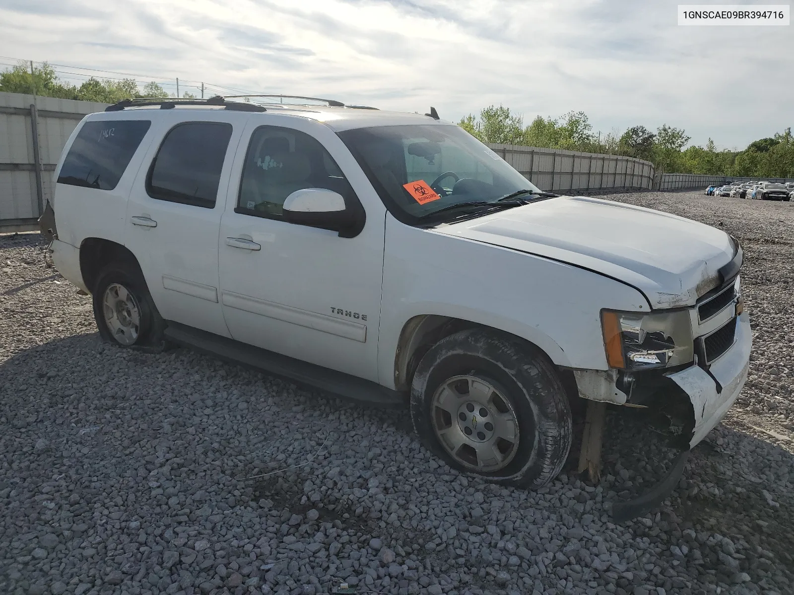 2011 Chevrolet Tahoe C1500 Ls VIN: 1GNSCAE09BR394716 Lot: 51026444