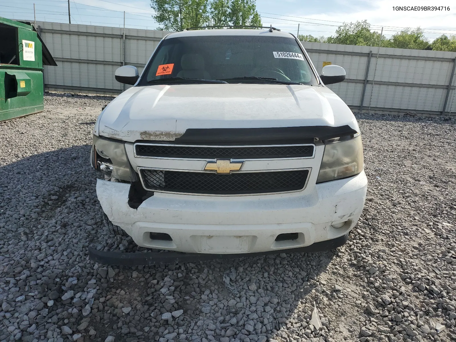 2011 Chevrolet Tahoe C1500 Ls VIN: 1GNSCAE09BR394716 Lot: 51026444