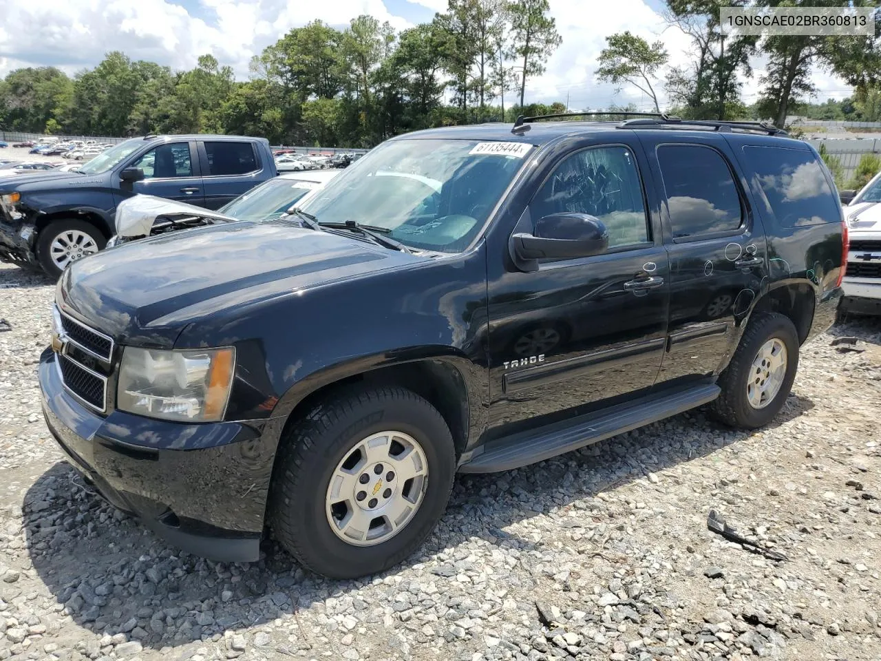 2011 Chevrolet Tahoe C1500 Ls VIN: 1GNSCAE02BR360813 Lot: 61135444