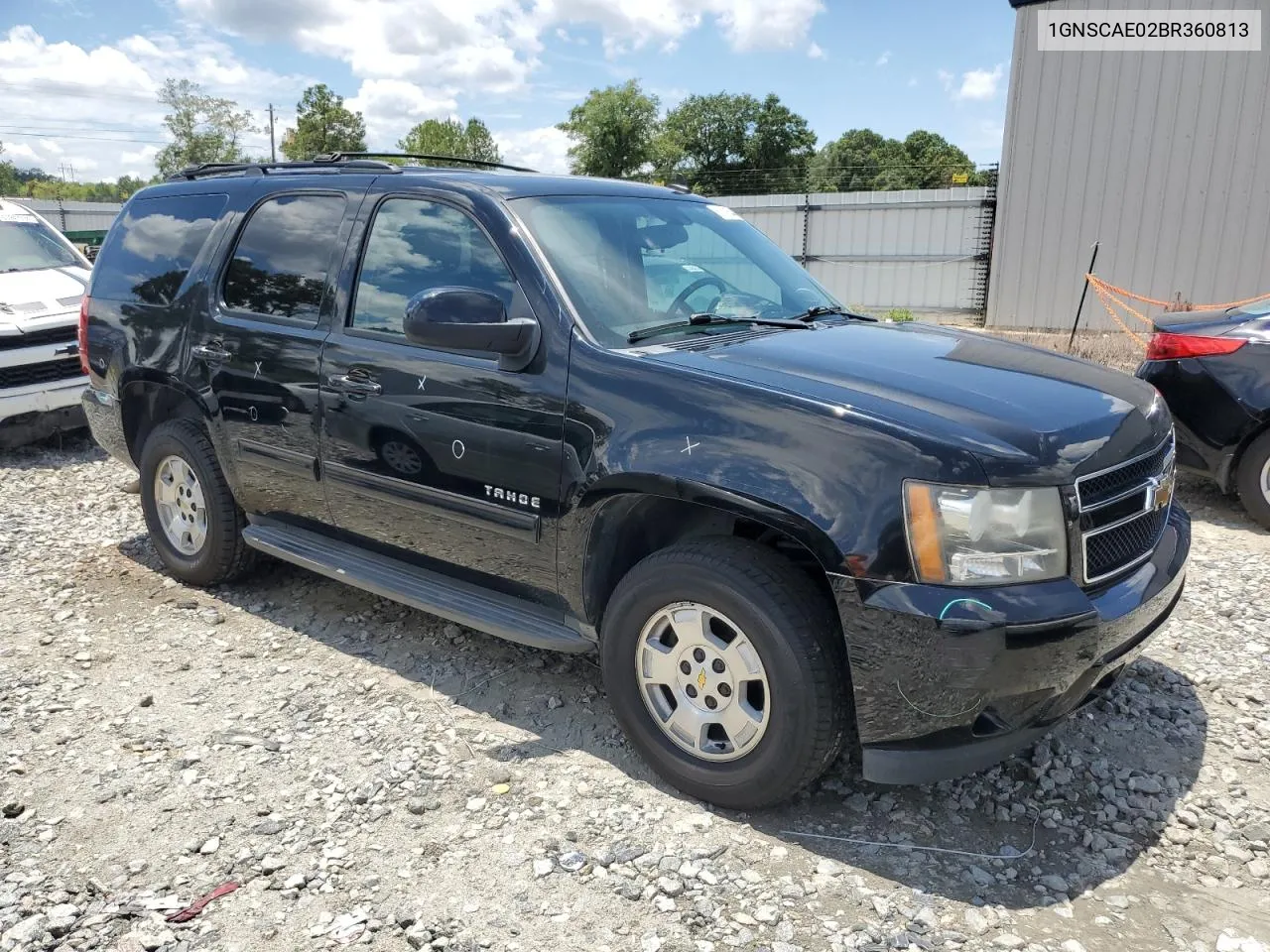 2011 Chevrolet Tahoe C1500 Ls VIN: 1GNSCAE02BR360813 Lot: 61135444