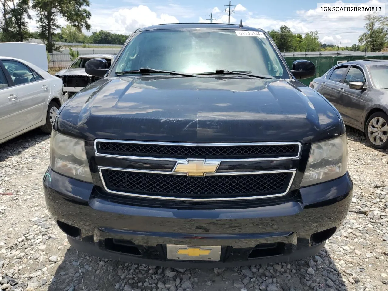 2011 Chevrolet Tahoe C1500 Ls VIN: 1GNSCAE02BR360813 Lot: 61135444