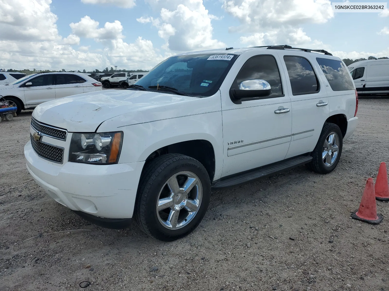 2011 Chevrolet Tahoe K1500 Ltz VIN: 1GNSKCE02BR363242 Lot: 63619324