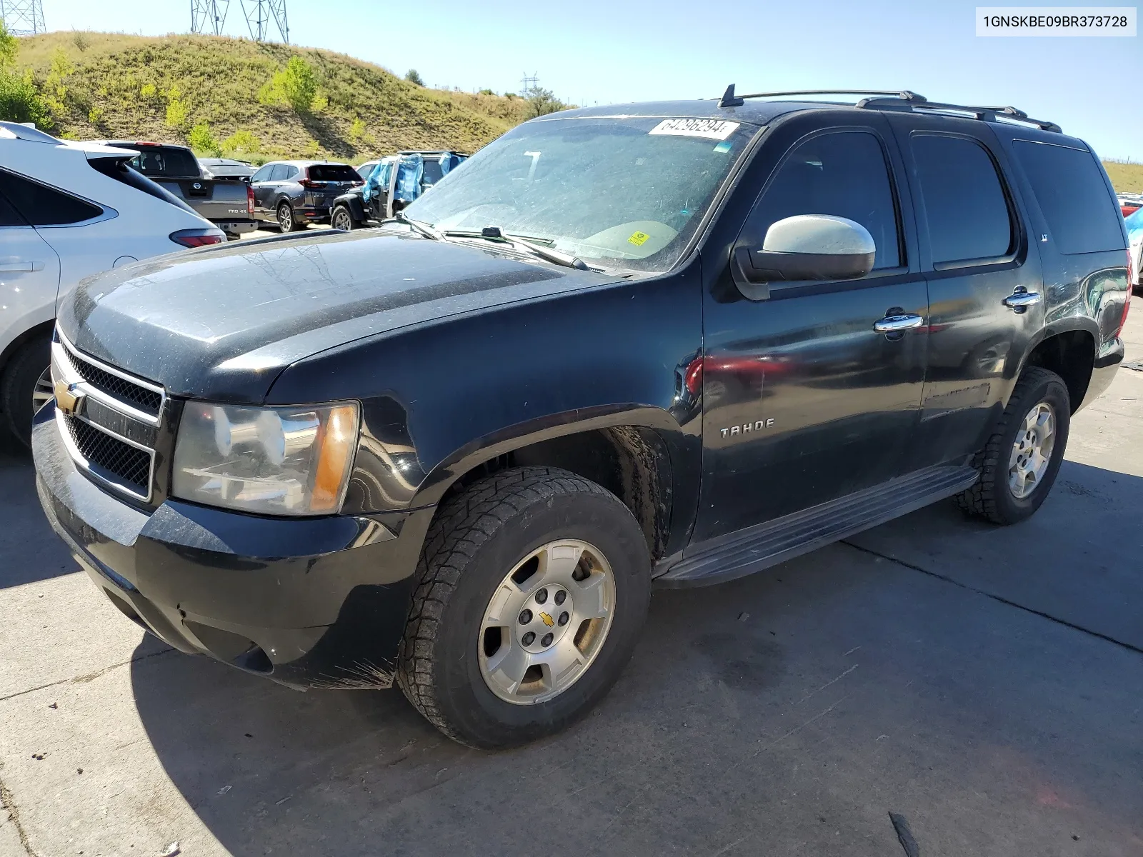 2011 Chevrolet Tahoe K1500 Lt VIN: 1GNSKBE09BR373728 Lot: 64296294