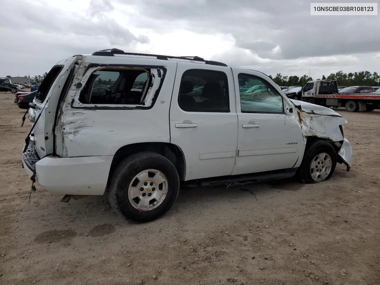 2011 Chevrolet Tahoe C1500 Lt VIN: 1GNSCBE03BR108123 Lot: 64483324