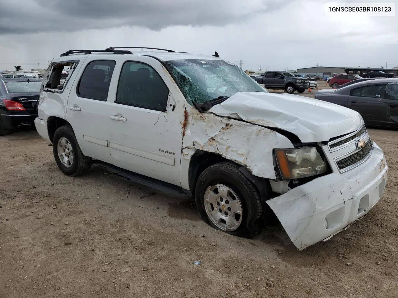 2011 Chevrolet Tahoe C1500 Lt VIN: 1GNSCBE03BR108123 Lot: 64483324