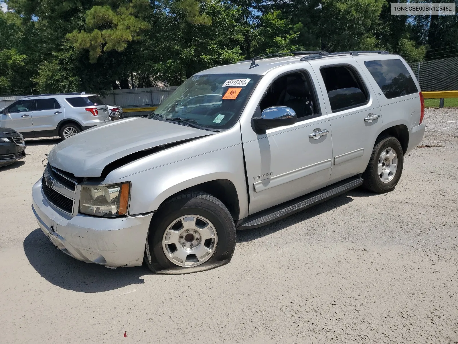 2011 Chevrolet Tahoe C1500 Lt VIN: 1GNSCBE00BR125462 Lot: 65112454