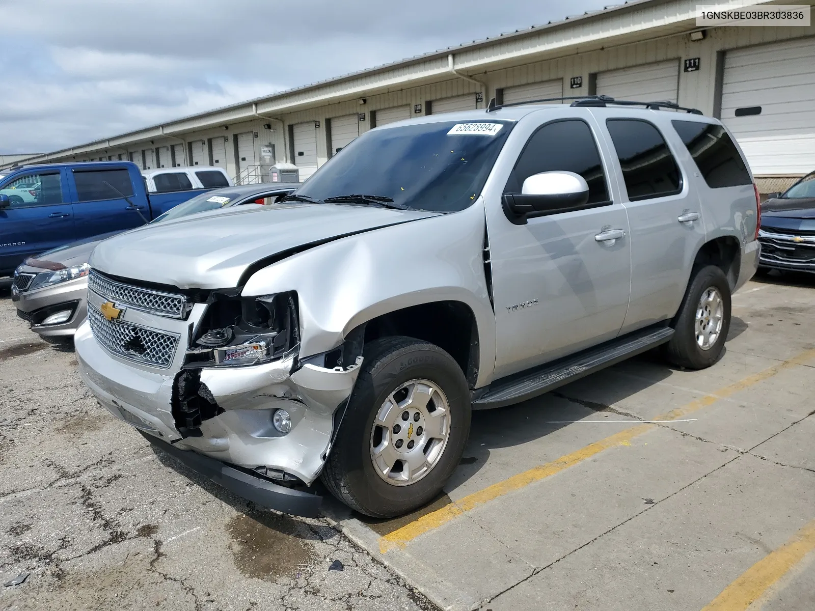 2011 Chevrolet Tahoe K1500 Lt VIN: 1GNSKBE03BR303836 Lot: 65628994