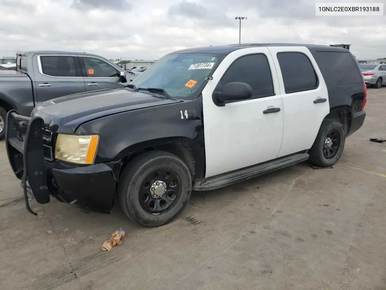 2011 Chevrolet Tahoe Police VIN: 1GNLC2E0XBR193188 Lot: 71301734