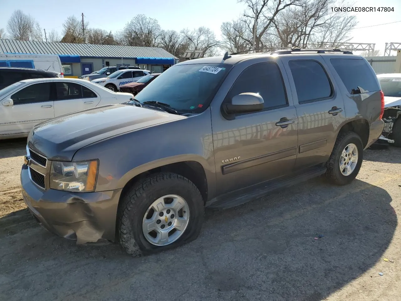 2012 Chevrolet Tahoe C1500 Ls VIN: 1GNSCAE08CR147804 Lot: 55292104