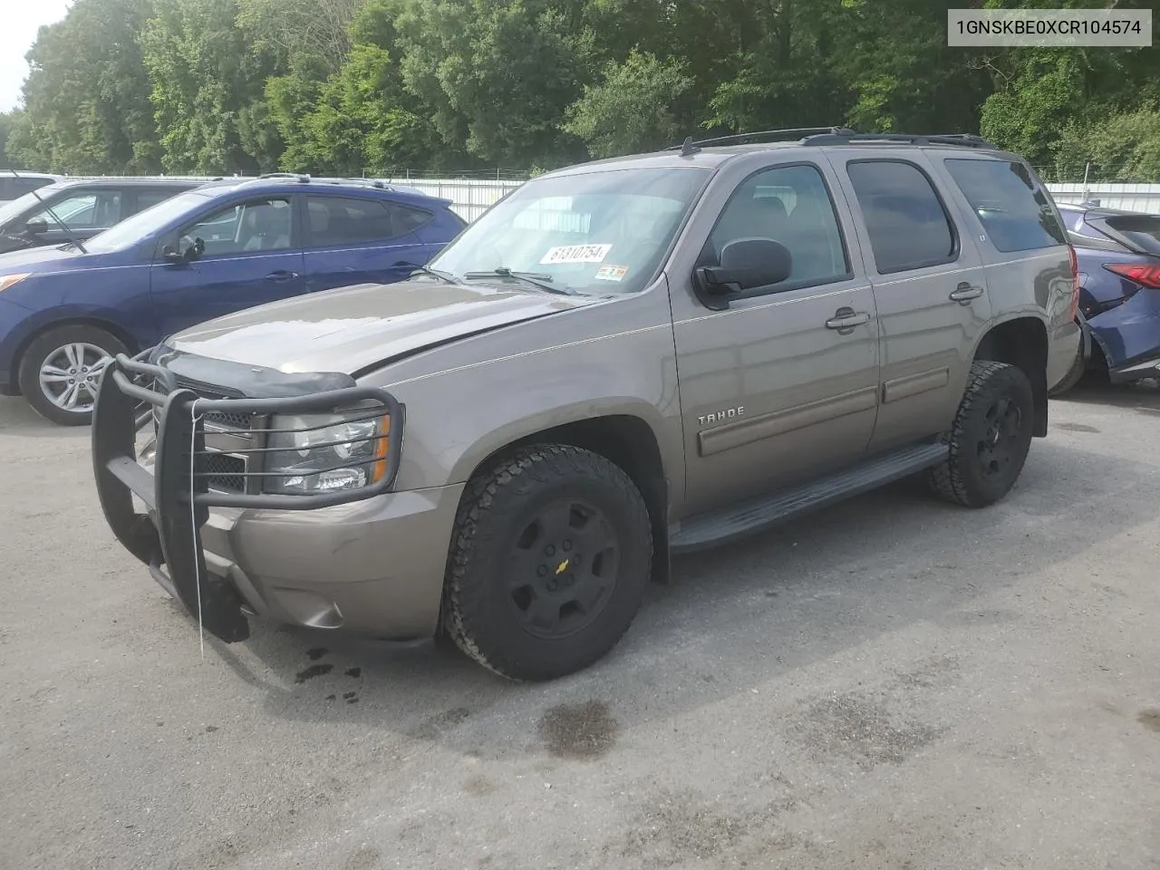 2012 Chevrolet Tahoe K1500 Lt VIN: 1GNSKBE0XCR104574 Lot: 61310754