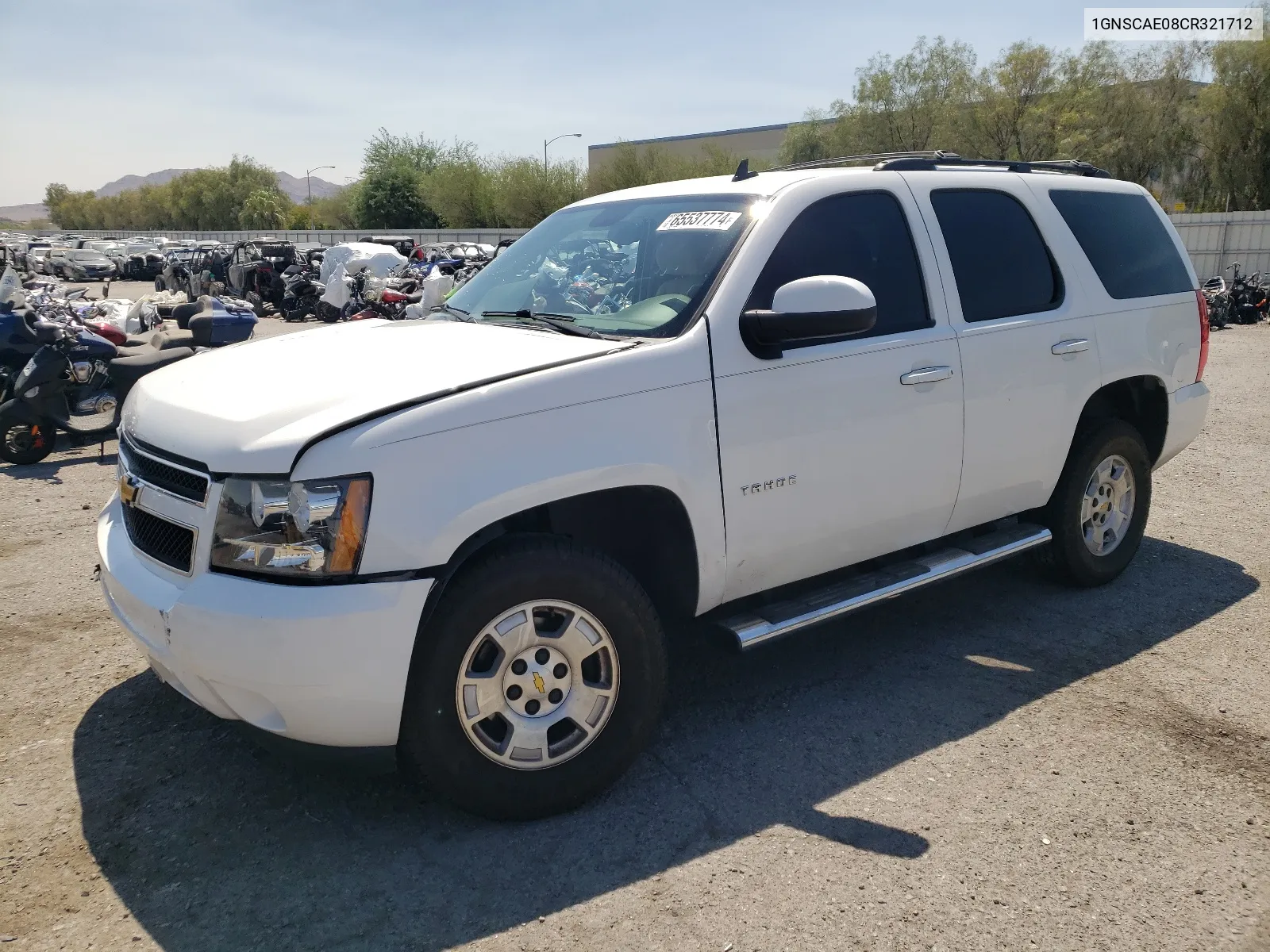 2012 Chevrolet Tahoe C1500 Ls VIN: 1GNSCAE08CR321712 Lot: 65537774