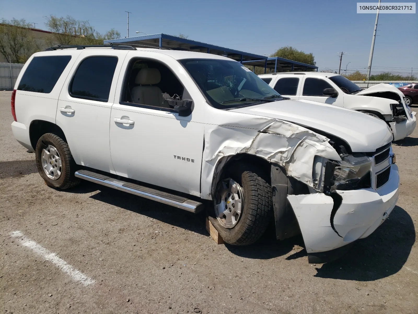 2012 Chevrolet Tahoe C1500 Ls VIN: 1GNSCAE08CR321712 Lot: 65537774