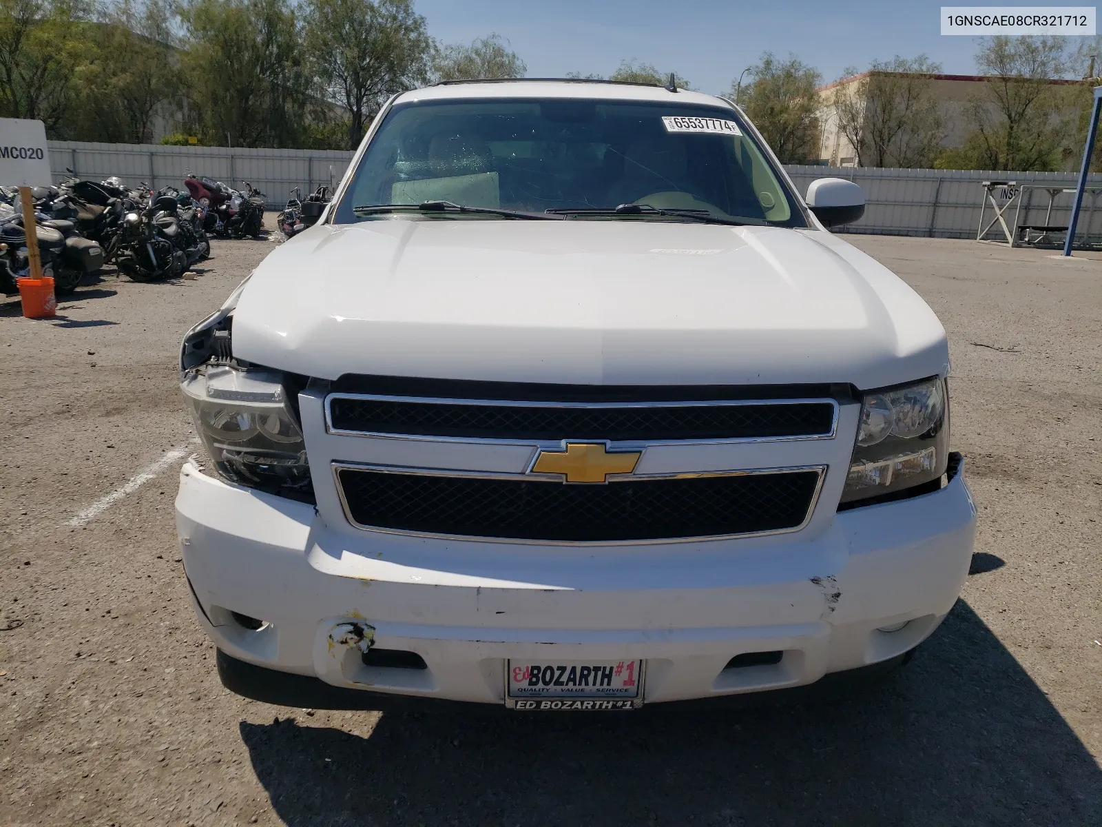 2012 Chevrolet Tahoe C1500 Ls VIN: 1GNSCAE08CR321712 Lot: 65537774