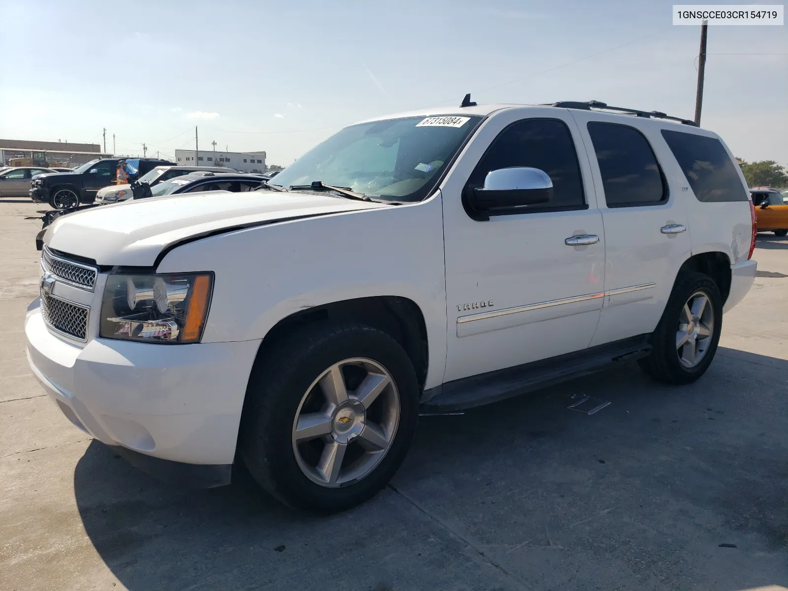 2012 Chevrolet Tahoe C1500 Ltz VIN: 1GNSCCE03CR154719 Lot: 67315084