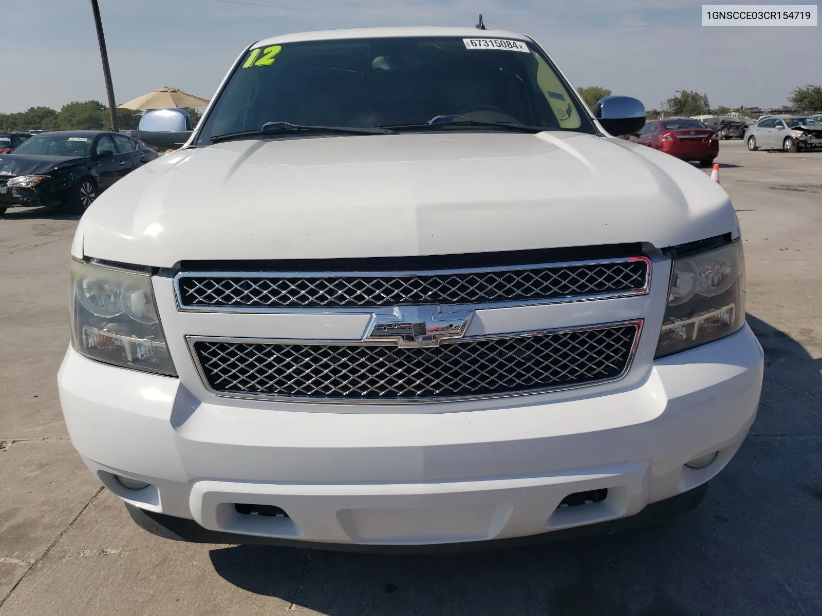 2012 Chevrolet Tahoe C1500 Ltz VIN: 1GNSCCE03CR154719 Lot: 67315084