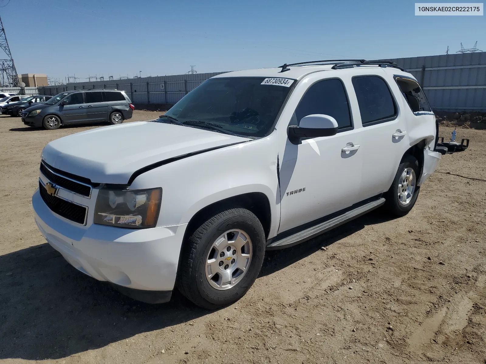 2012 Chevrolet Tahoe K1500 Ls VIN: 1GNSKAE02CR222175 Lot: 68730934