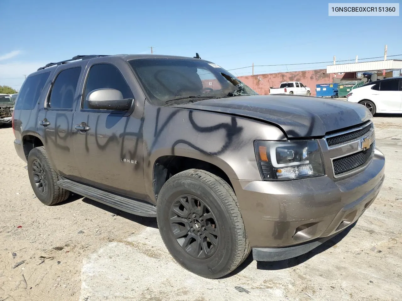 2012 Chevrolet Tahoe C1500 Lt VIN: 1GNSCBE0XCR151360 Lot: 72081724