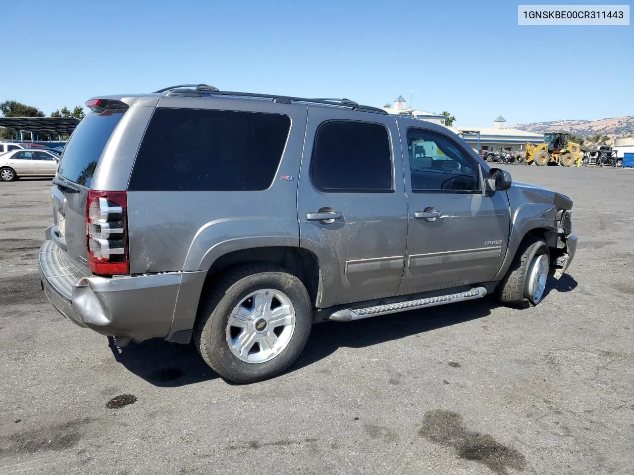 1GNSKBE00CR311443 2012 Chevrolet Tahoe K1500 Lt