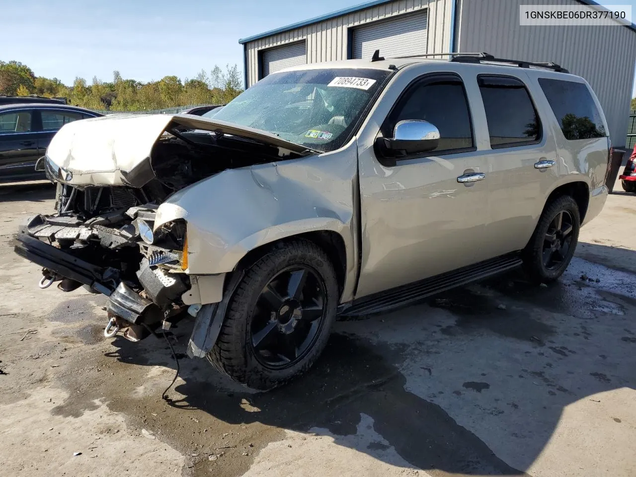 2013 Chevrolet Tahoe K1500 Lt VIN: 1GNSKBE06DR377190 Lot: 54150294