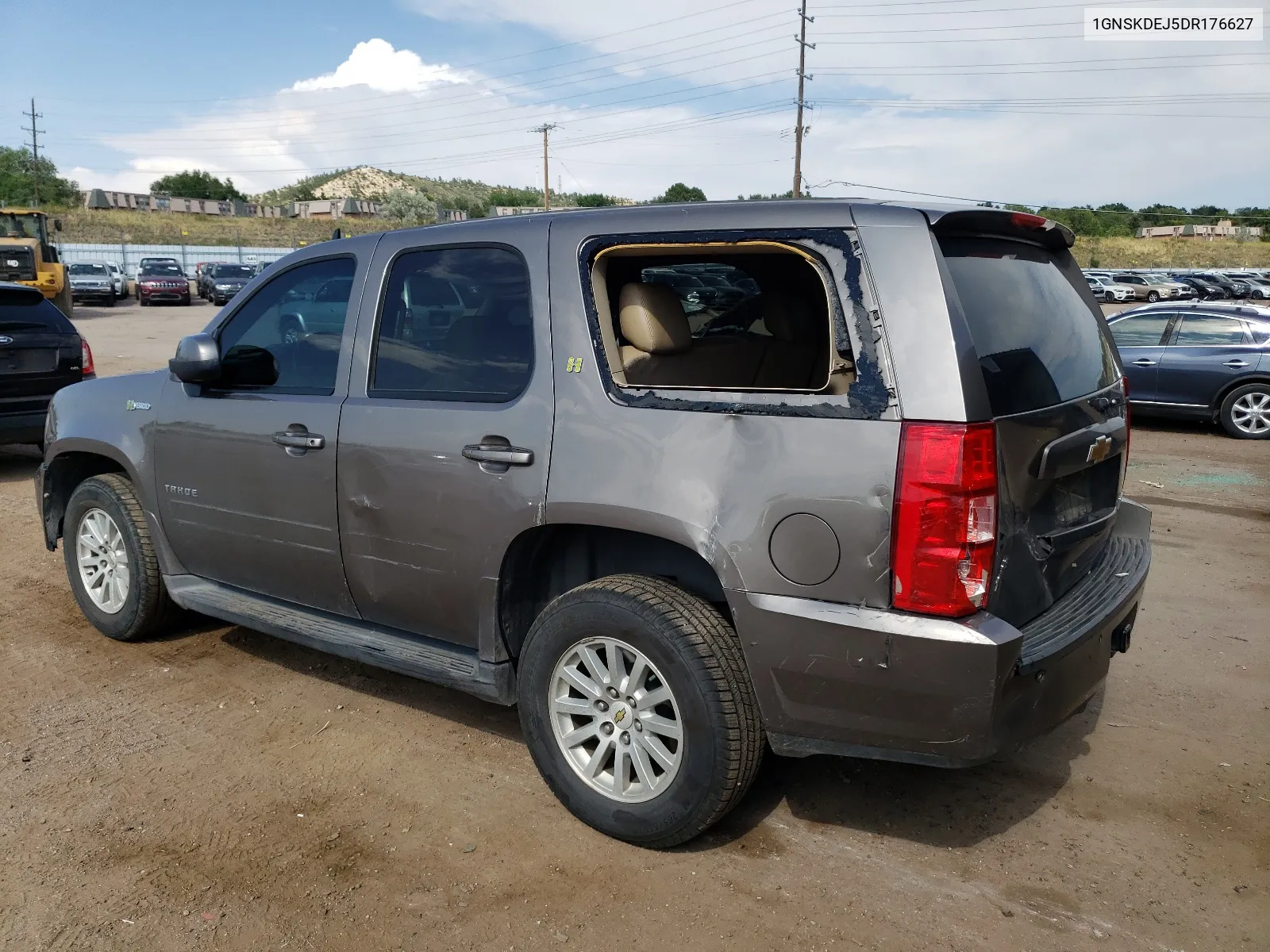 1GNSKDEJ5DR176627 2013 Chevrolet Tahoe Hybrid