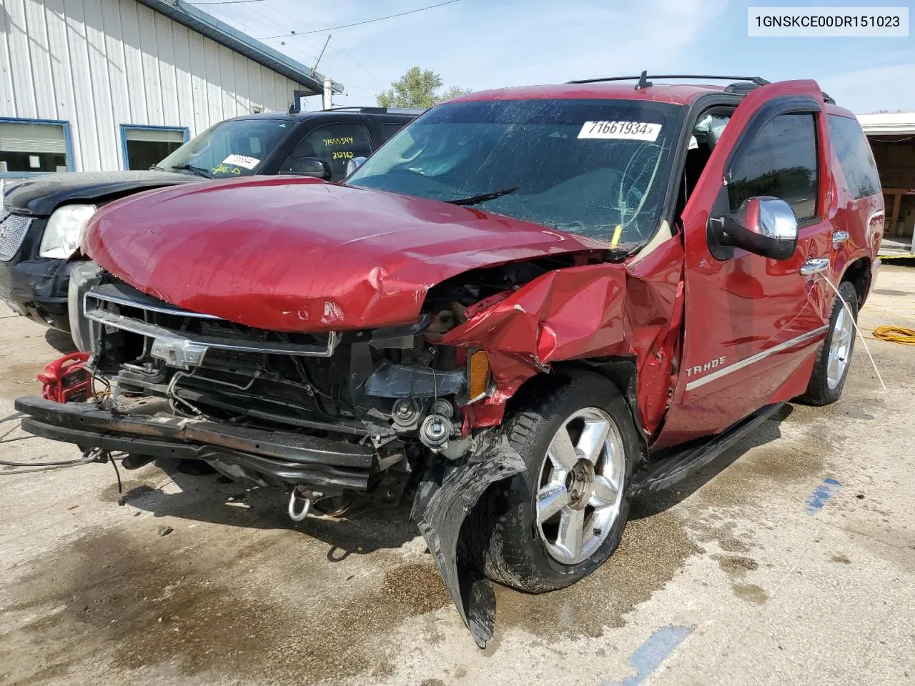 2013 Chevrolet Tahoe K1500 Ltz VIN: 1GNSKCE00DR151023 Lot: 71661934