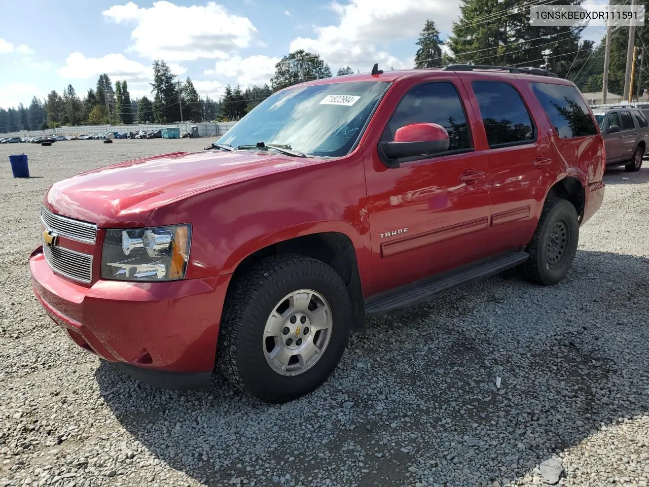 1GNSKBE0XDR111591 2013 Chevrolet Tahoe K1500 Lt