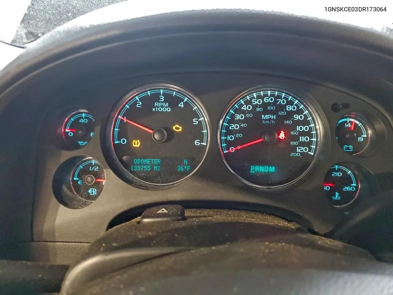 1GNSKCE03DR173064 2013 Chevrolet Tahoe K1500 Ltz