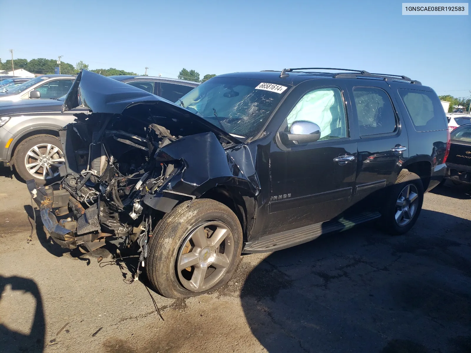 2014 Chevrolet Tahoe C1500 Ls VIN: 1GNSCAE08ER192583 Lot: 66581614