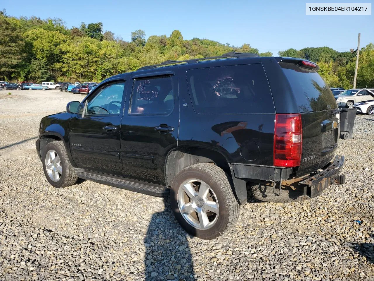 2014 Chevrolet Tahoe K1500 Lt VIN: 1GNSKBE04ER104217 Lot: 69271174