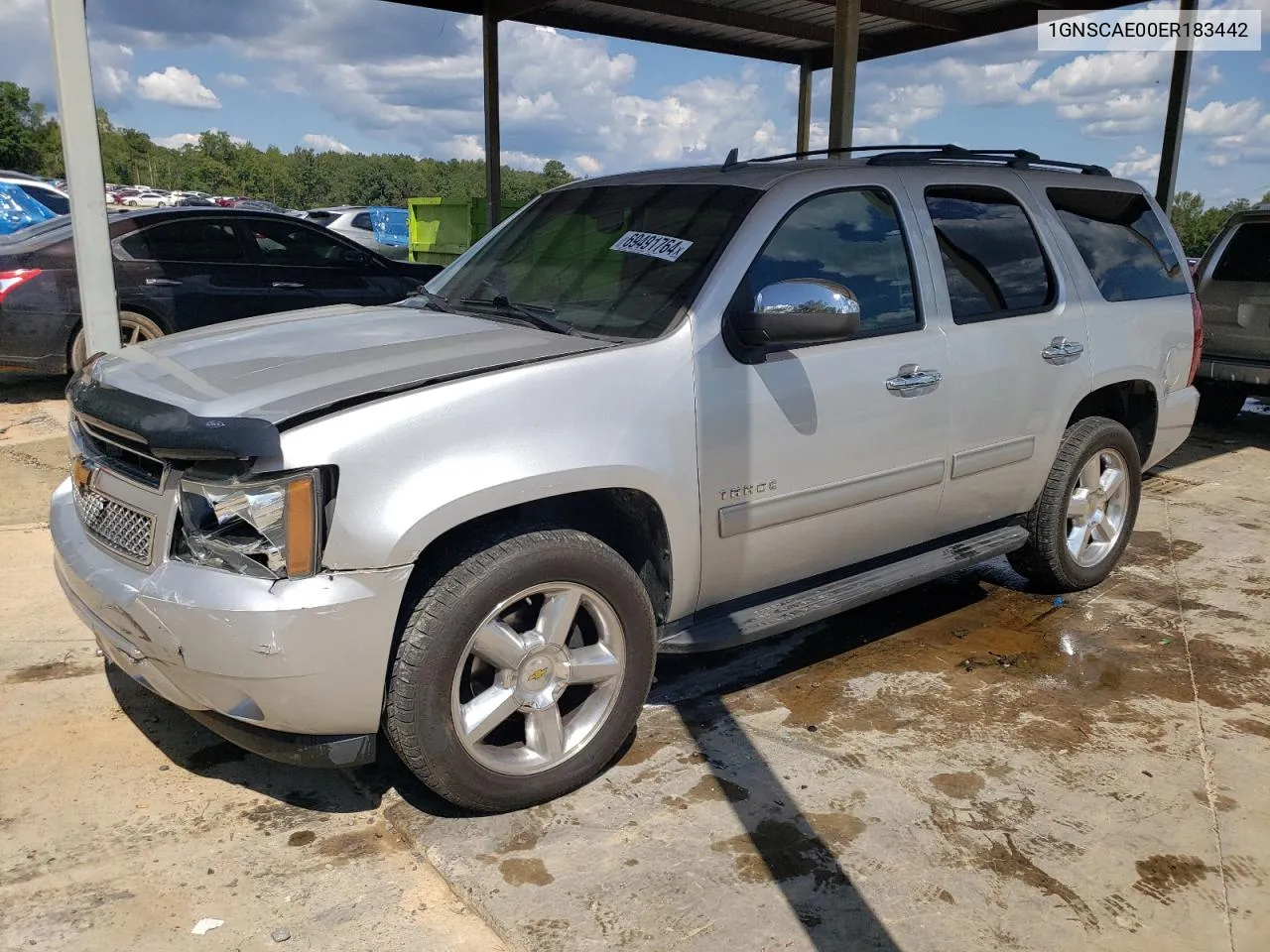 1GNSCAE00ER183442 2014 Chevrolet Tahoe C1500 Ls