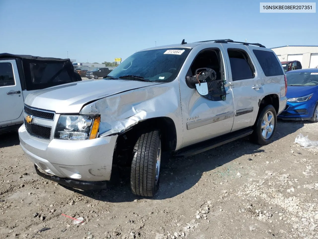 1GNSKBE08ER207351 2014 Chevrolet Tahoe K1500 Lt